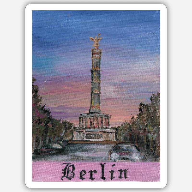Triumphal column - Sticker size S (10 x 10 cm) - white matte