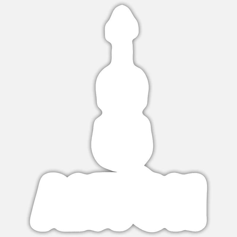 Anton - Sticker size S (10 x 10 cm) - white matte