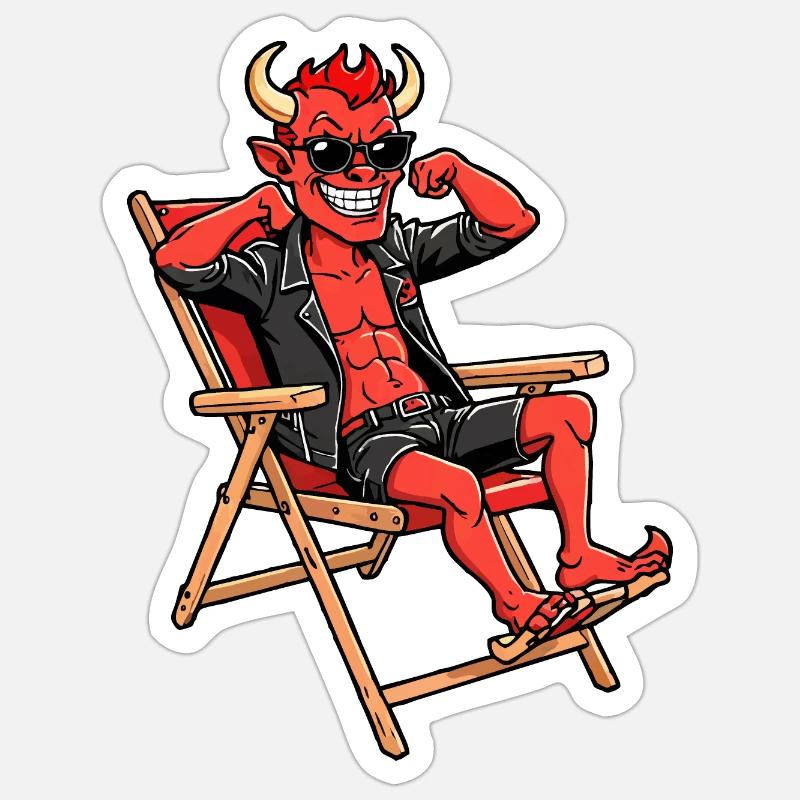 Red Devil Sticker size S (10 x 10 cm)