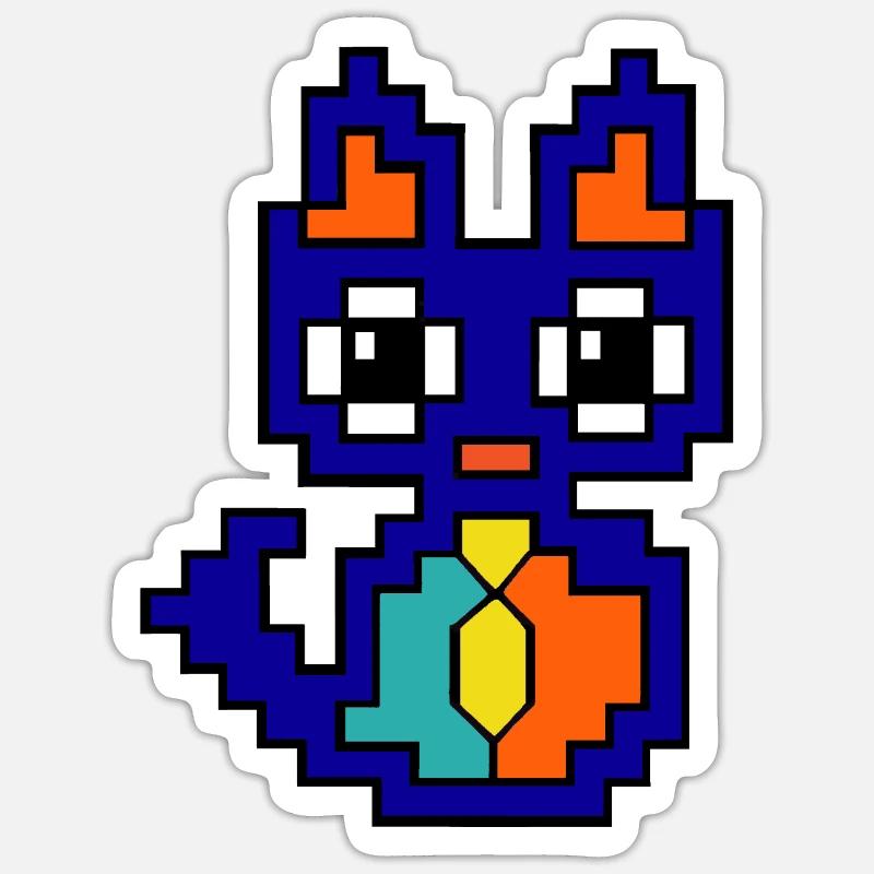 Kätzchen - Sticker Größe S (10 x 10 cm) - Mattweiß