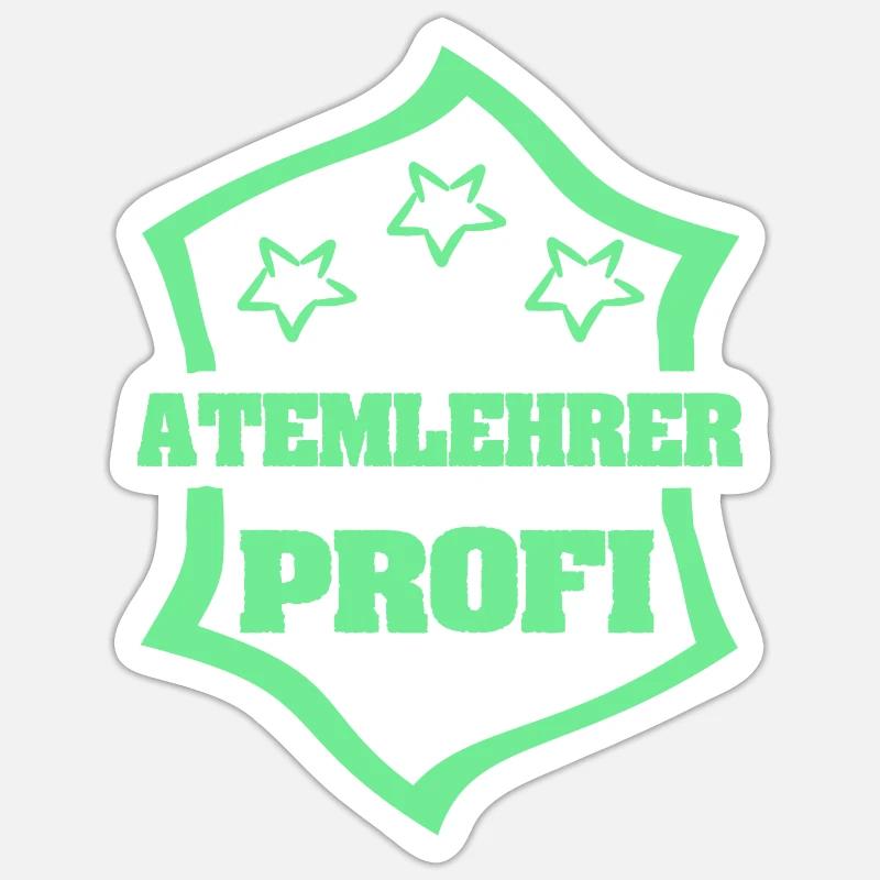 Gift for Breathing Instructor Sticker size S (10 x 10 cm)