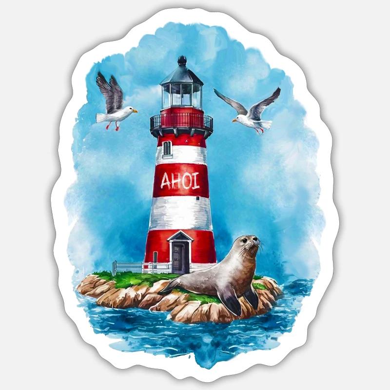Lighthouse Sticker size S (10 x 10 cm)
