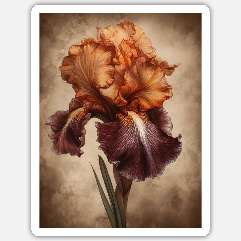 Poster Canvas Sng Iris 13 - Sticker Größe S (10 x 10 cm) - Mattweiß