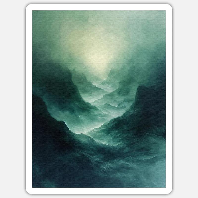 Affiche Geo Nature Paint 17 - Sticker taille S (10 x 10 cm) - blanc mat