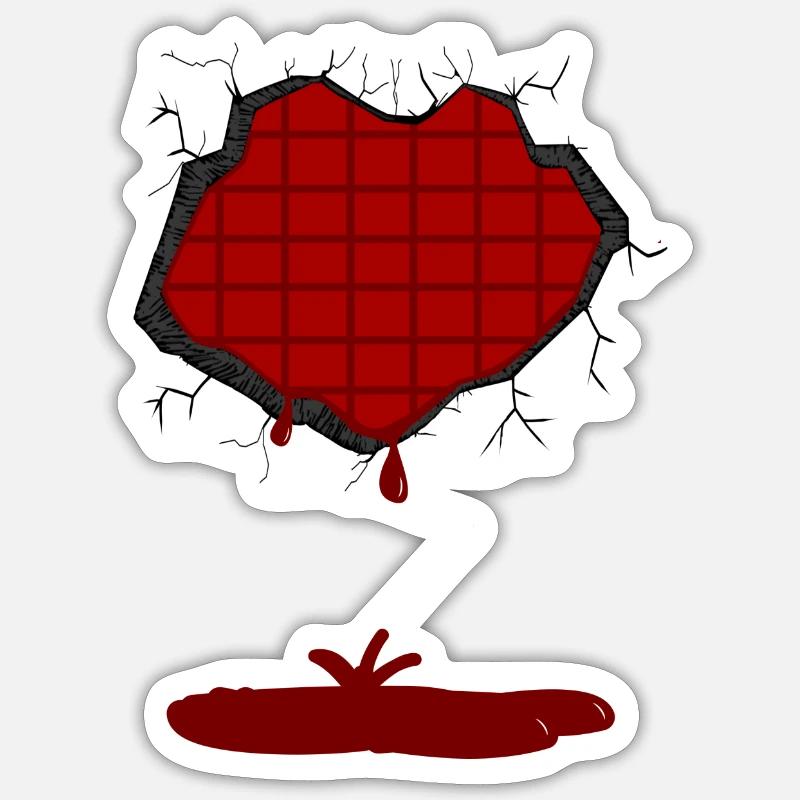 Chocolate Core Sticker size S (10 x 10 cm)