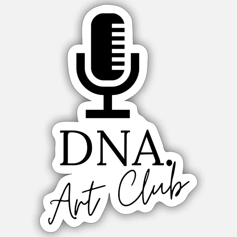 Microphone - Sticker size S (10 x 10 cm) - white matte