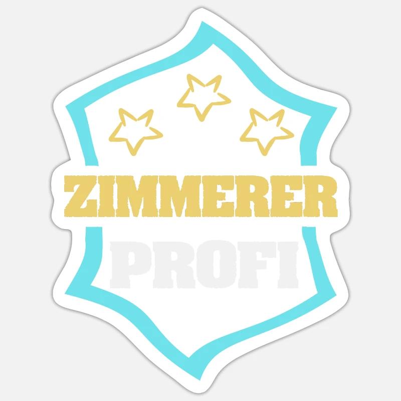 Carpenter as a profession Sticker size S (10 x 10 cm)