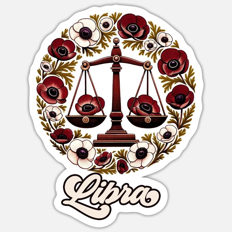 Libra Sticker size S (10 x 10 cm)