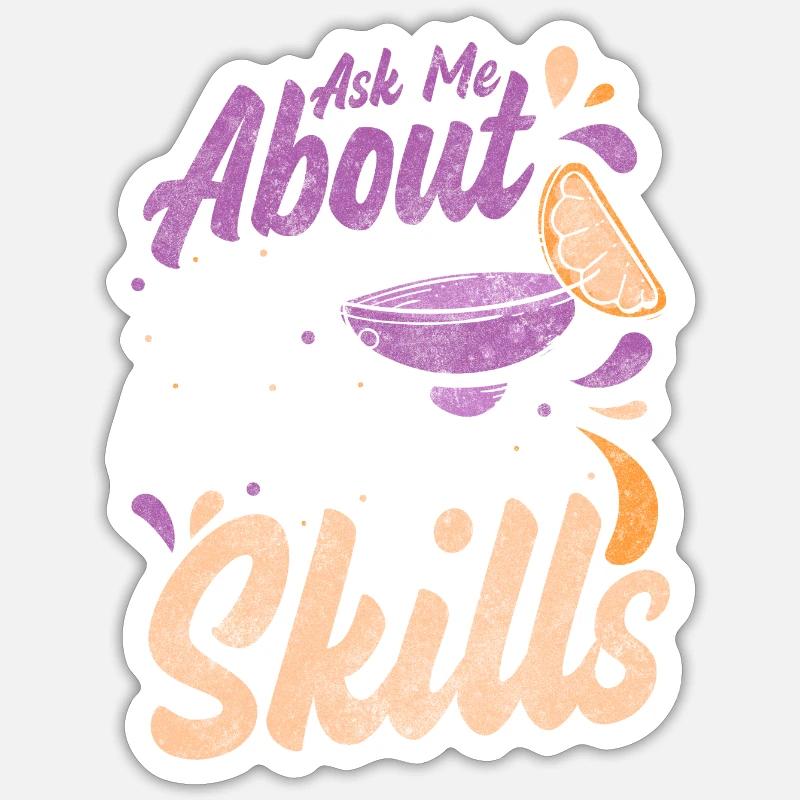 Drink Alcohol Blender - Sticker size S (10 x 10 cm) - white matte