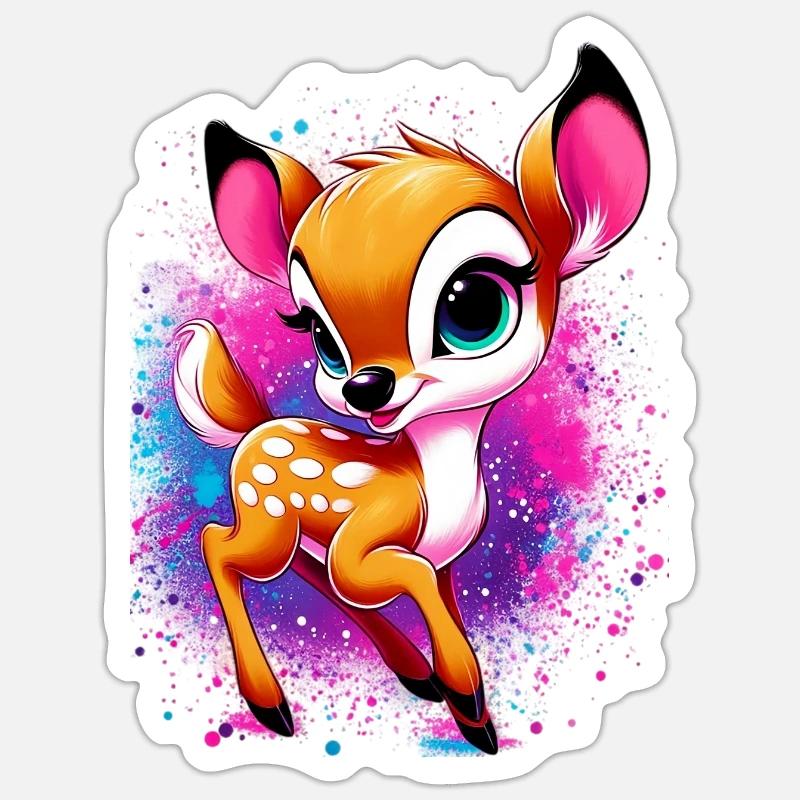 Faon Sticker taille S (10 x 10 cm)