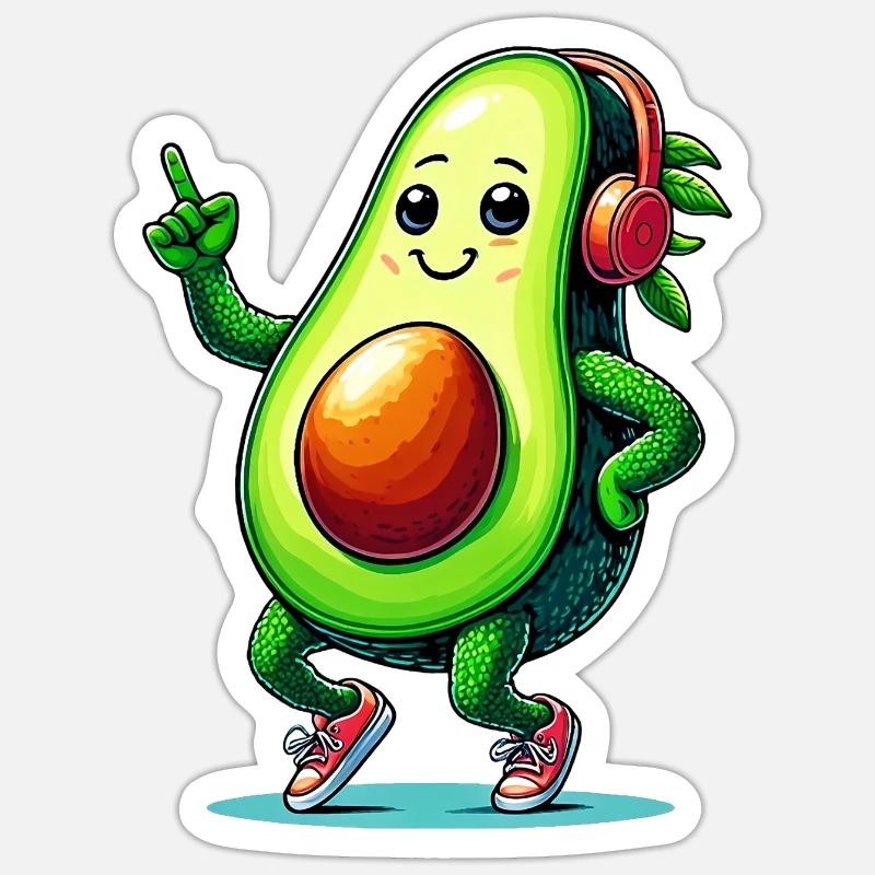 Avocado Bale Sticker size S (10 x 10 cm)