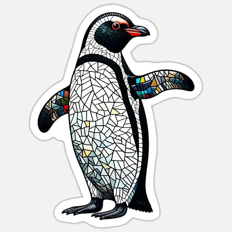 Penguin - Sticker size S (10 x 10 cm) - white matte
