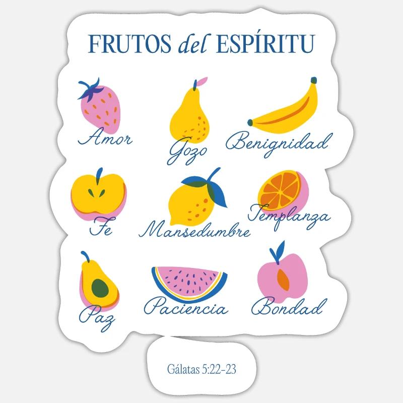 FRUTOS DEL ESPÍRITU - Unique Design Made in EU Sticker size S (10 x 10 cm)