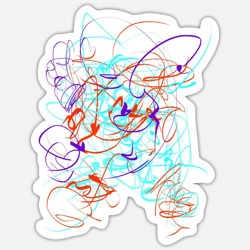 Abstract Sticker size S (10 x 10 cm)