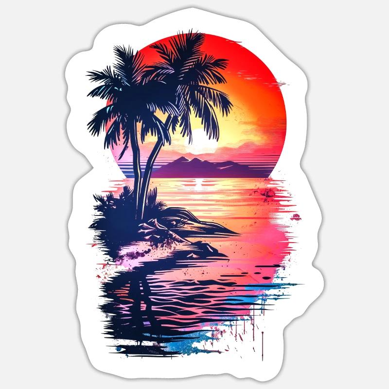 Mon endroit préféré - Sticker taille S (10 x 10 cm) - blanc mat