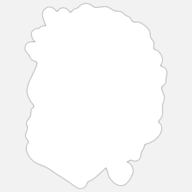 Pferd Herz - Sticker Größe S (10 x 10 cm) - Mattweiß