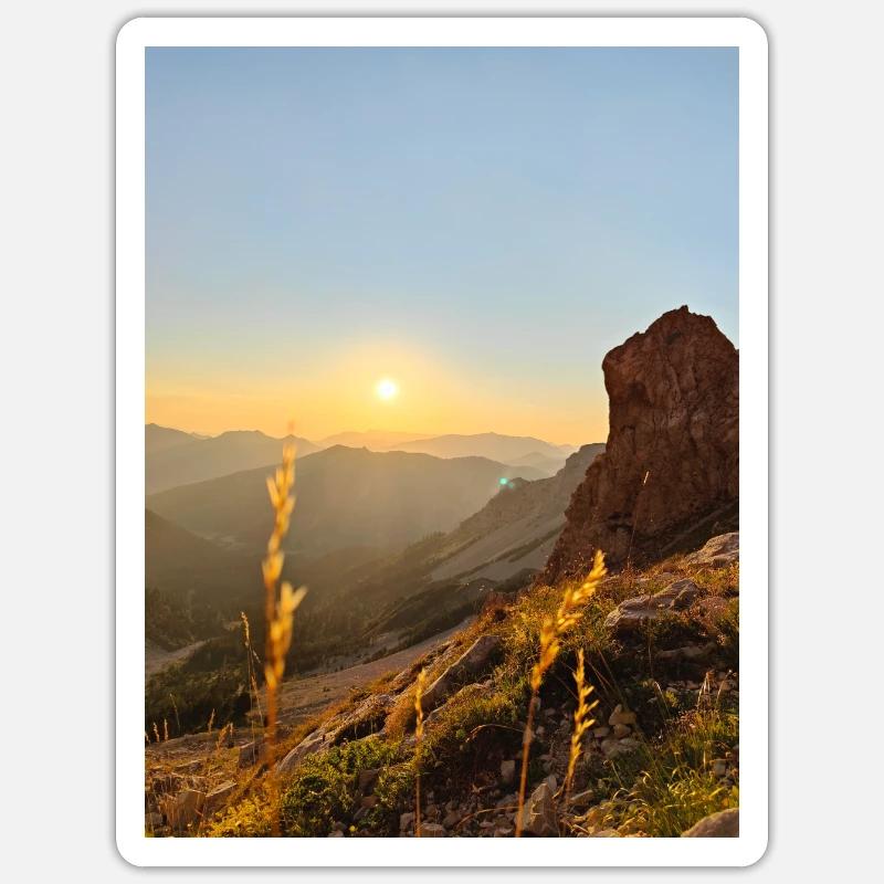 Sunset Sticker size S (10 x 10 cm)