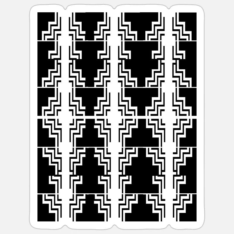 Struktur - Sticker Größe S (10 x 10 cm) - Mattweiß