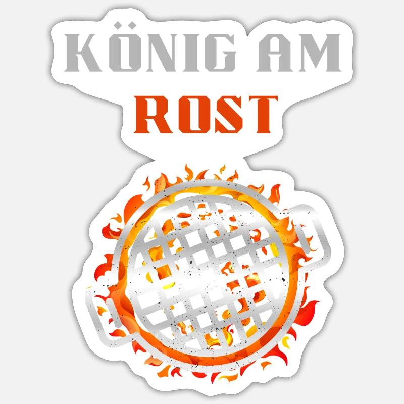 könig am rust Sticker Größe S (10 x 10 cm)