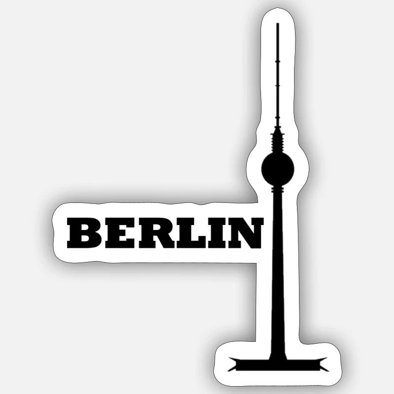 Fernsehturm Berlin Design Sticker Größe S (10 x 10 cm)