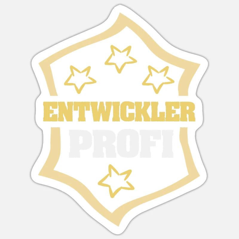 Occupation Developer - Sticker size S (10 x 10 cm) - white matte