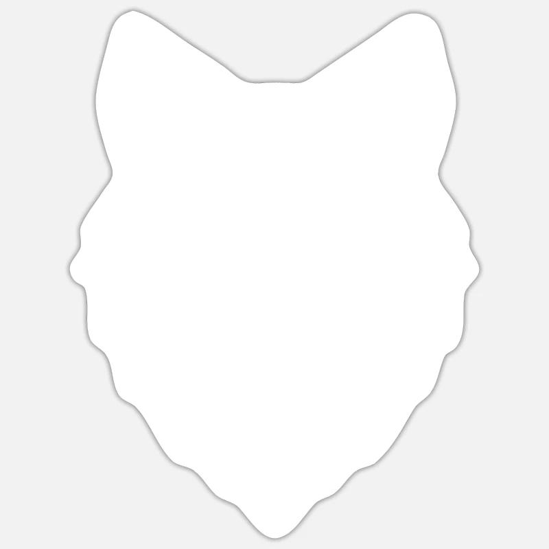 Wolf - Polygon Sticker Größe S (10 x 10 cm)