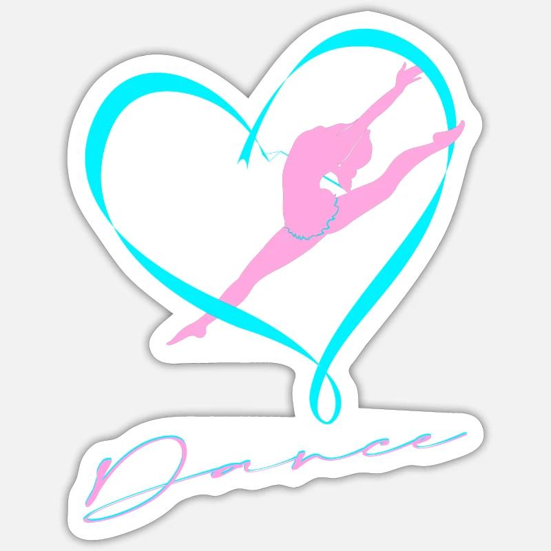 Dance - Sticker Größe S (10 x 10 cm) - Mattweiß