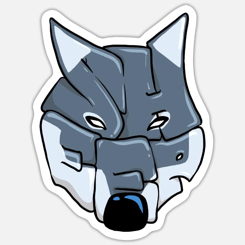 Wolf Graffiti Sticker size S (10 x 10 cm)