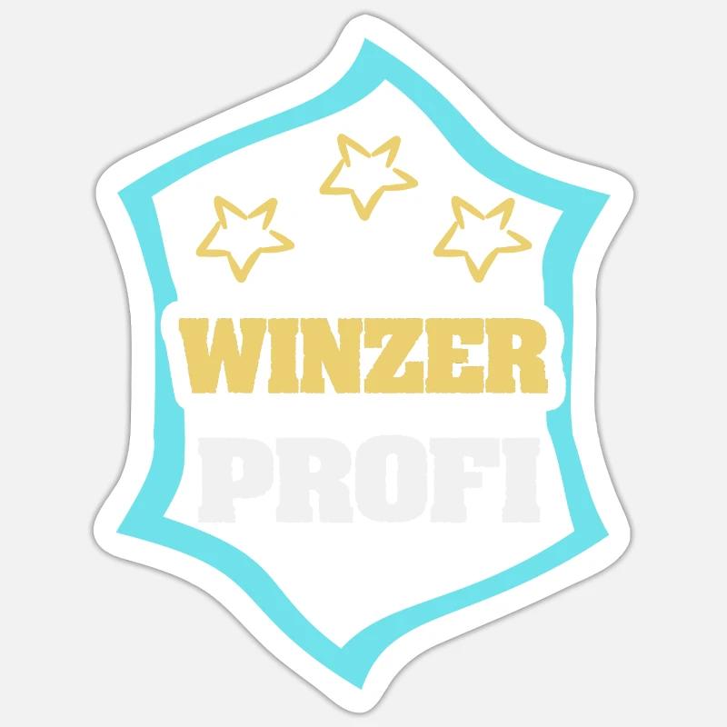 Winemaker as a profession Sticker size S (10 x 10 cm)