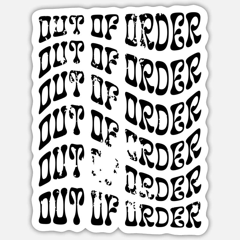 Work weekend cure burnout rehab Sticker size S (10 x 10 cm)