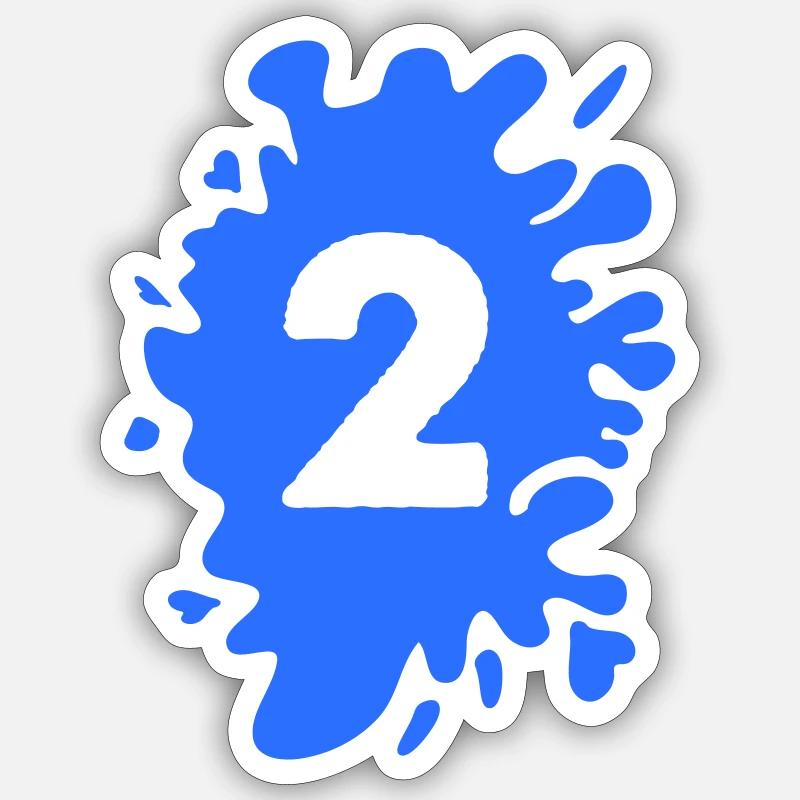 Blobs 2 - Sticker size S (10 x 10 cm) - white matte