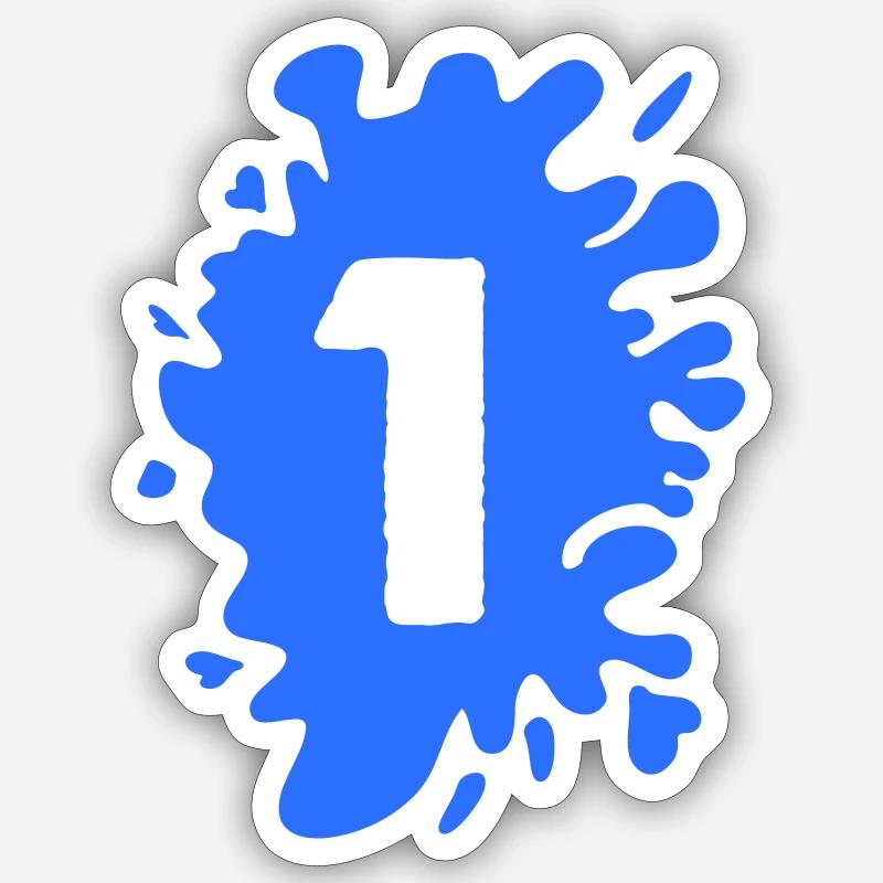 Blobs 1 - Sticker size S (10 x 10 cm) - white matte