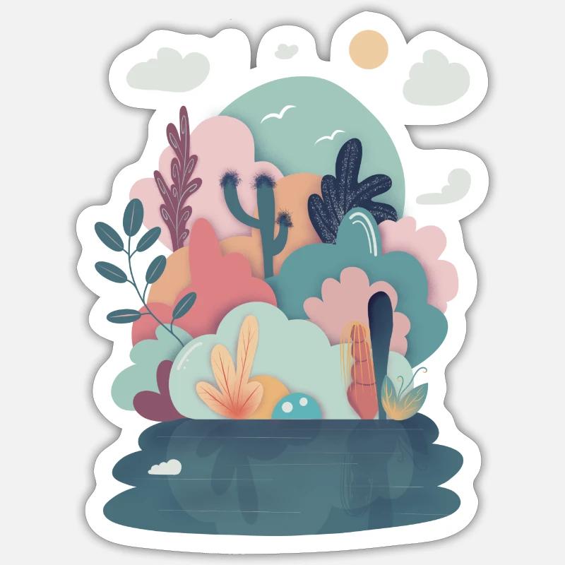 Magic Forest Sticker Größe S (10 x 10 cm)