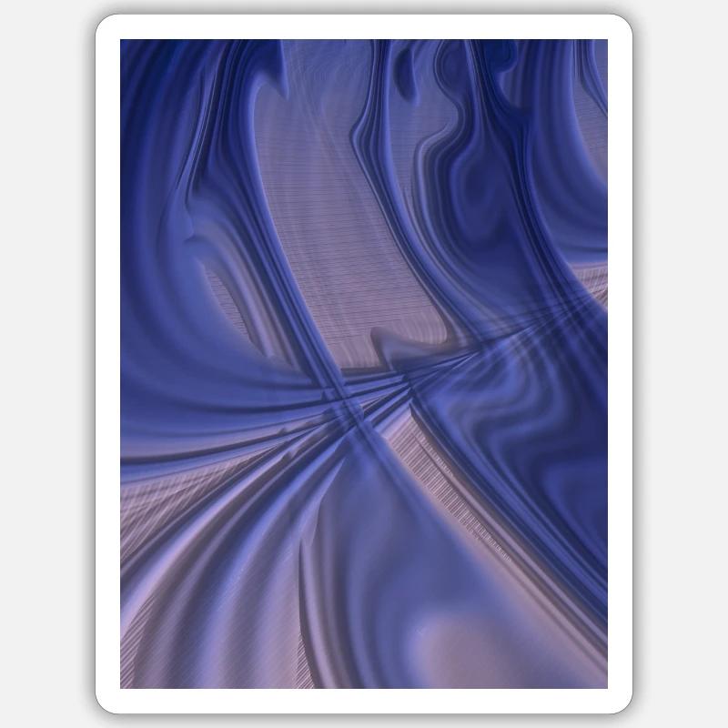 Désert - Sticker taille S (10 x 10 cm) - blanc mat