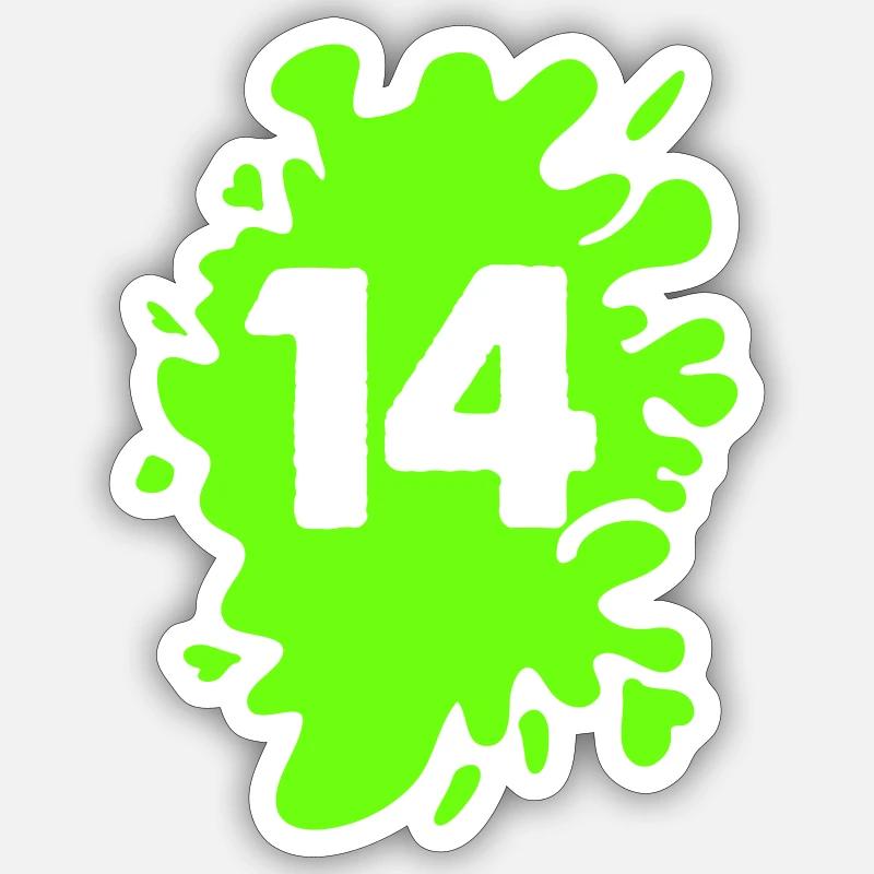 Blobs 14 Sticker taille S (10 x 10 cm)