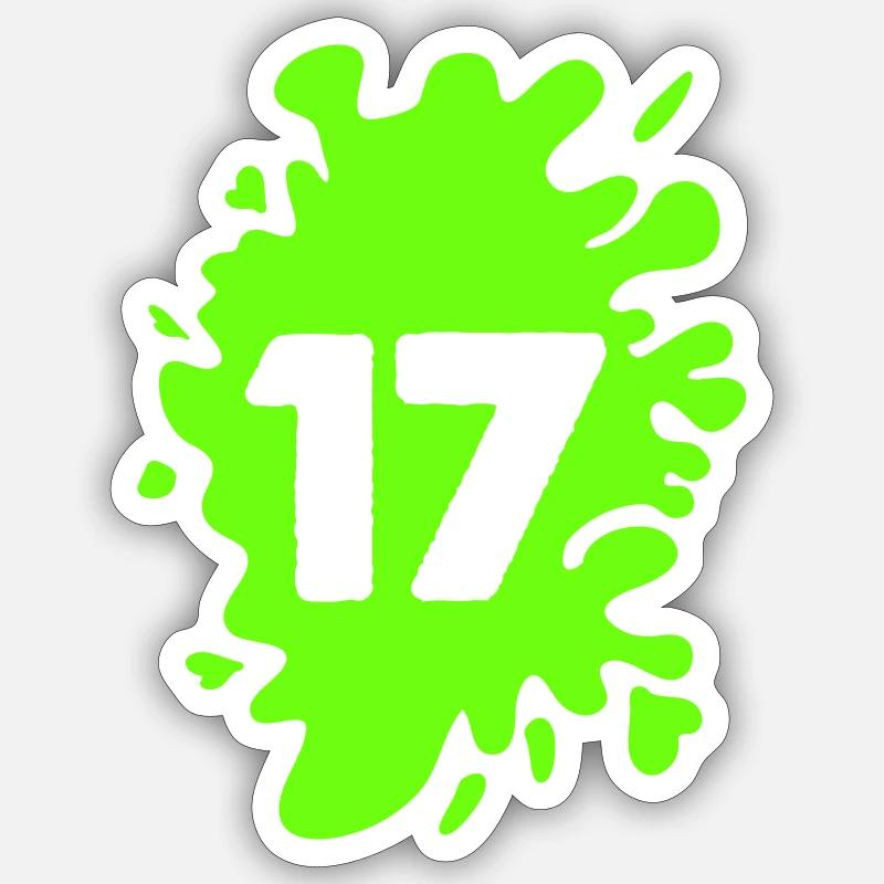 Blobs 17 - Sticker taille S (10 x 10 cm) - blanc mat
