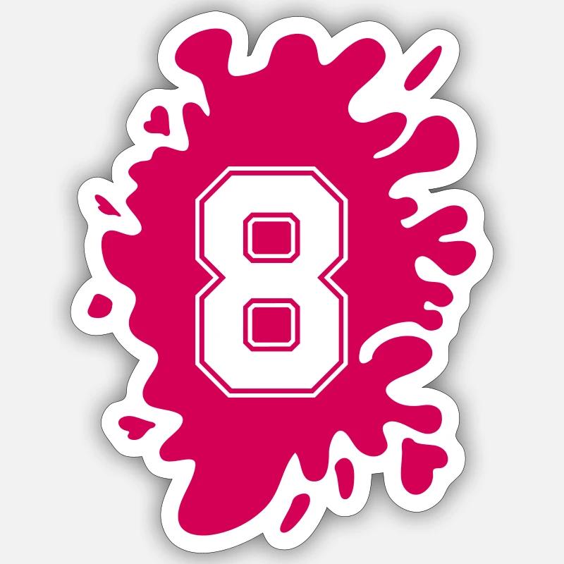 Blobs 8 Sticker taille S (10 x 10 cm)