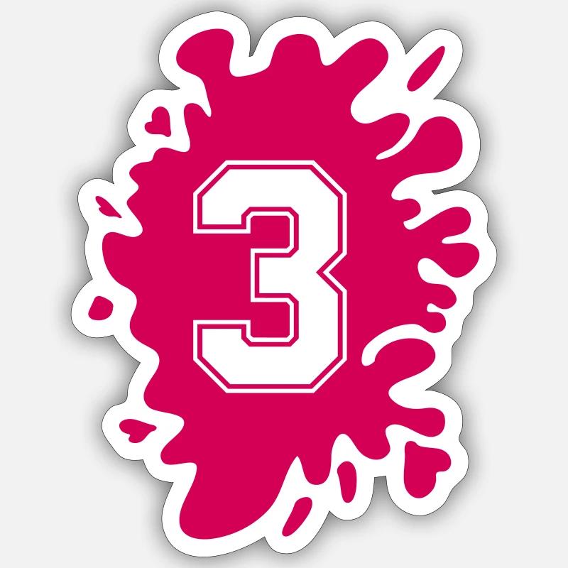 Blob 3 - Sticker taille S (10 x 10 cm) - blanc mat