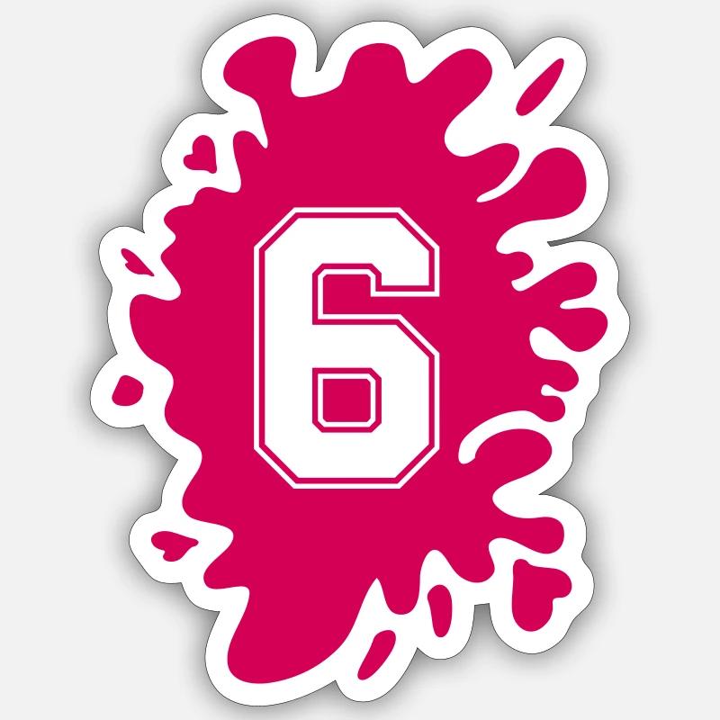 Blob 6 - Sticker taille S (10 x 10 cm) - blanc mat