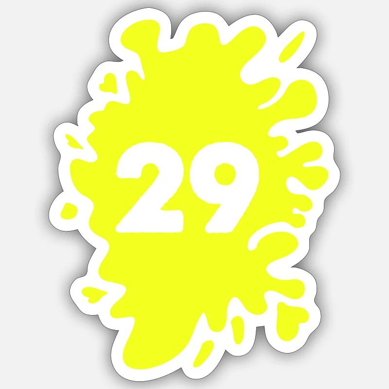 Blobs 29 - Sticker taille S (10 x 10 cm) - blanc mat