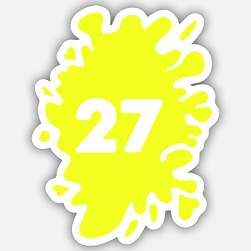 Blob 27 - Sticker taille S (10 x 10 cm) - blanc mat