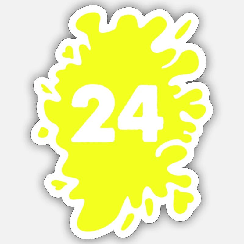 blob 24 - Sticker size S (10 x 10 cm) - white matte