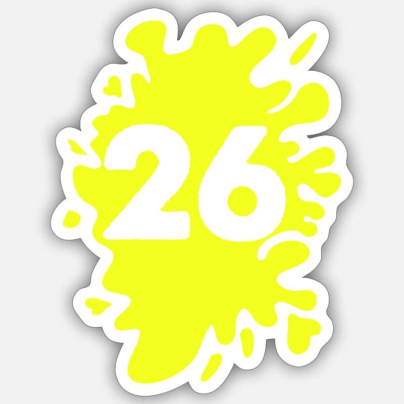 Blobs 26 - Sticker size S (10 x 10 cm) - white matte