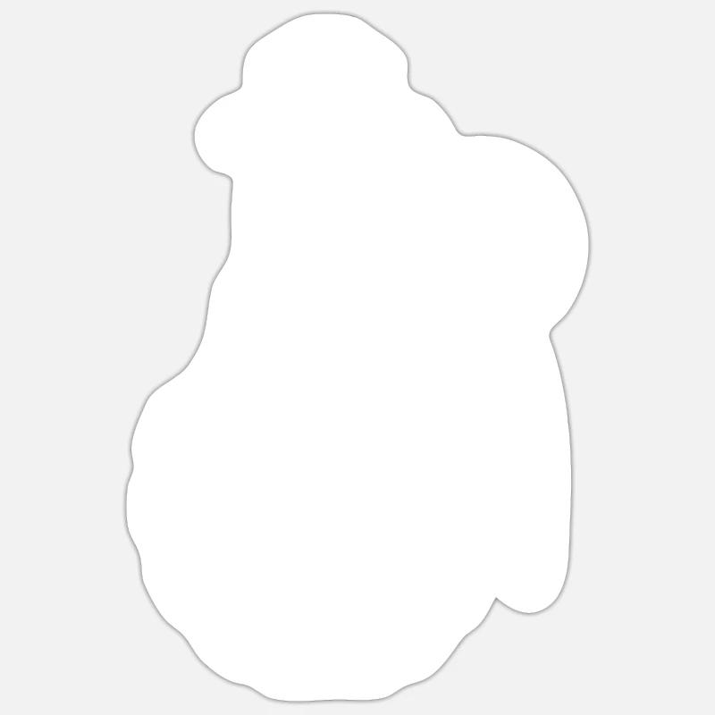 Bulbe - Sticker taille S (10 x 10 cm) - blanc mat