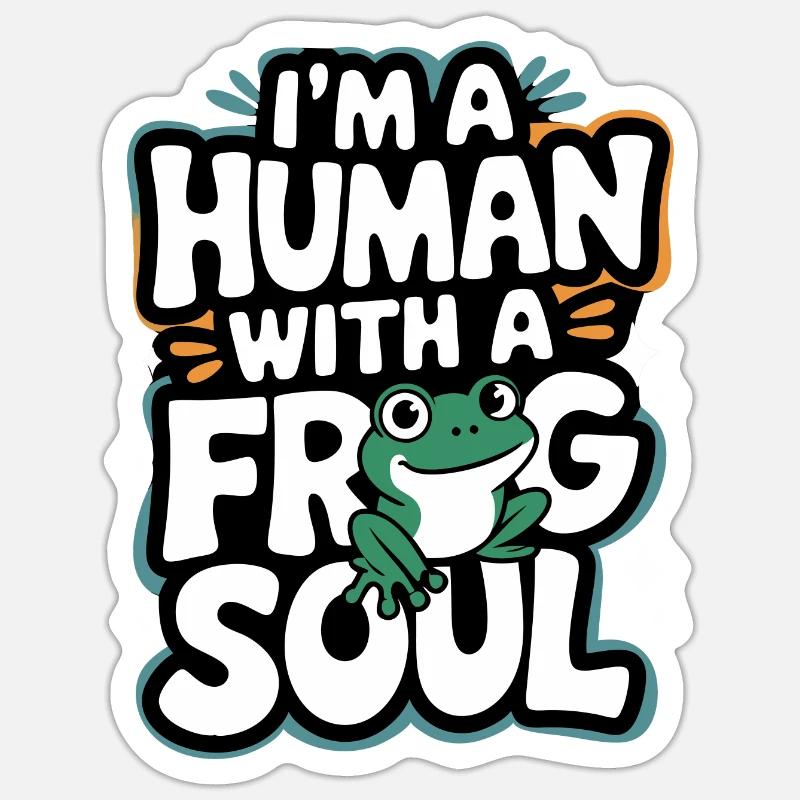 Frog Toad Sticker size S (10 x 10 cm)