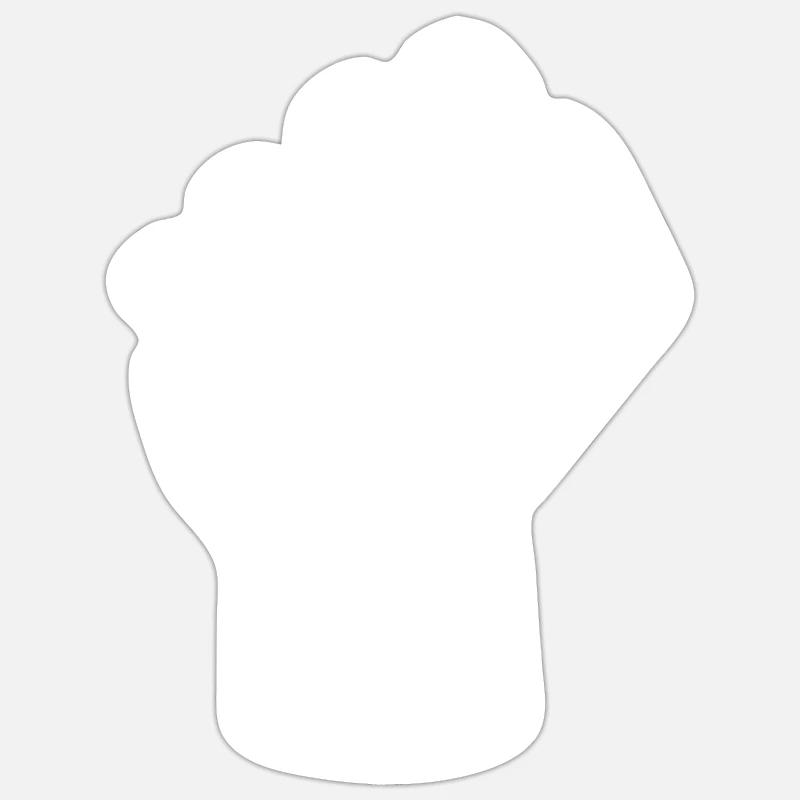 BLM Faust Design - Sticker size S (10 x 10 cm) - white matte