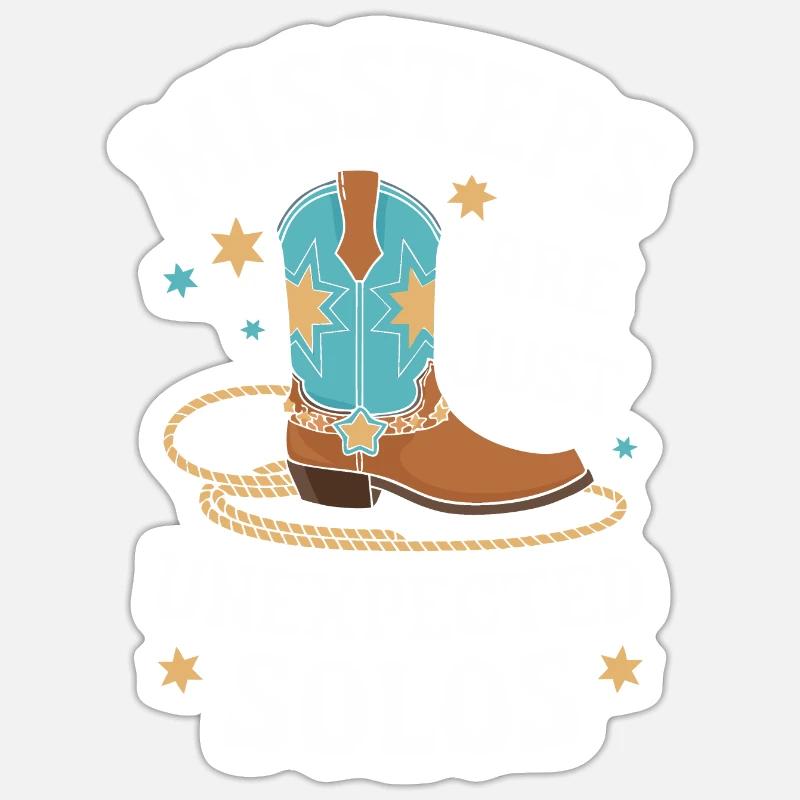 Line Dancing Dancing Dancers - Sticker size S (10 x 10 cm) - white matte