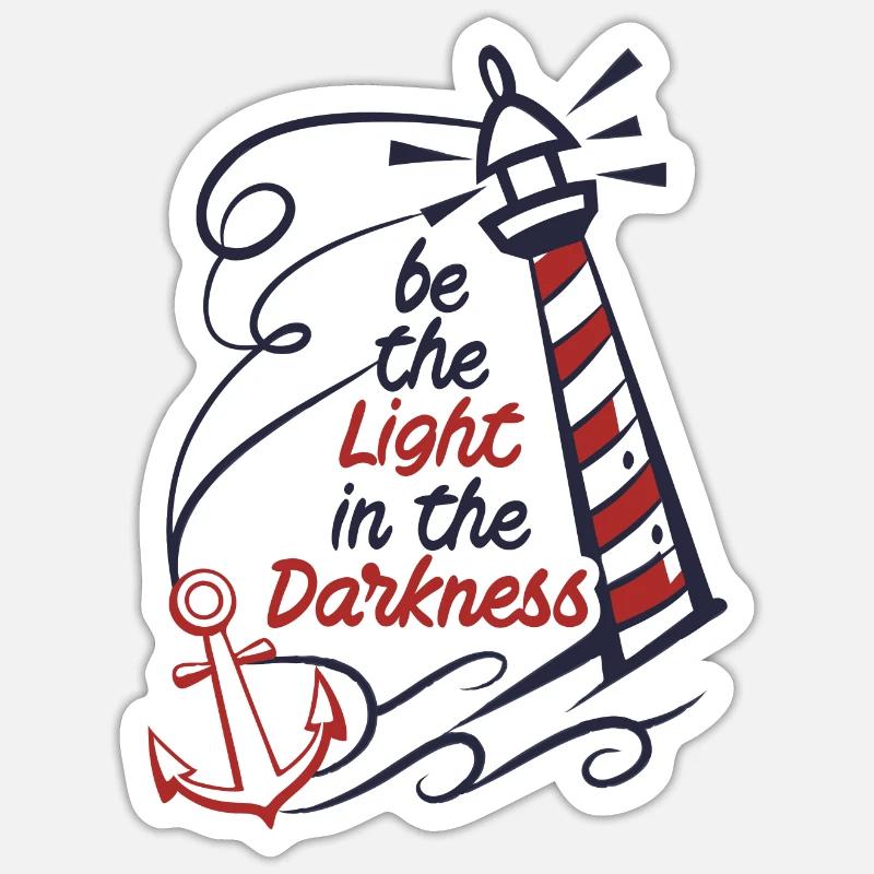 SEI DAS LICHT - Sticker Größe S (10 x 10 cm) - Mattweiß