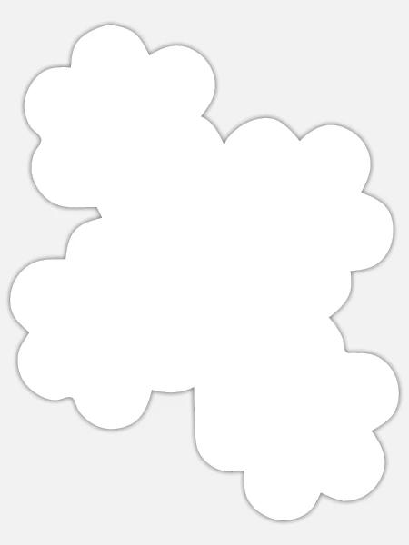 Blume weiß weiße Blume Blumen Geschenk Weihnachten - Sticker Größe S (10 x 10 cm) - Mattweiß