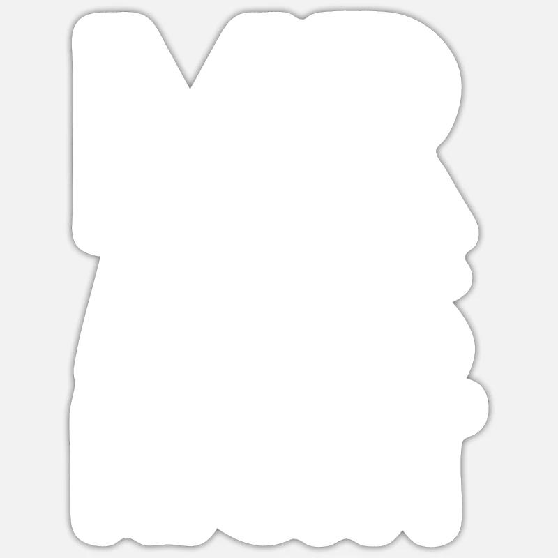 Mr Always Right - Sticker size S (10 x 10 cm) - white matte